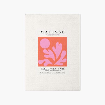 Aperçu de l'œuvre Henri Matisse - Découpages en papier rose et orange créée et vendue par PremaWarde.