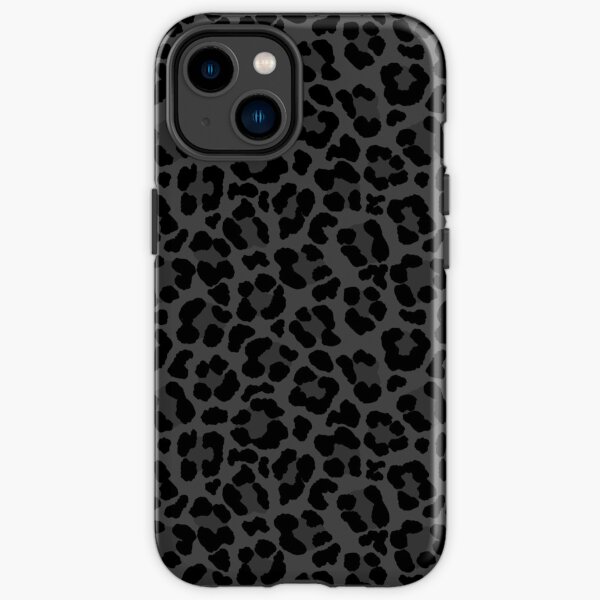 Black Leopard Print iPhone Tough Case