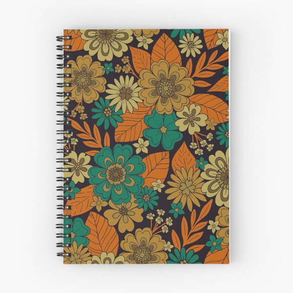 Item preview, Dark Teal & Orange Floral designed and sold by somecallmebeth.