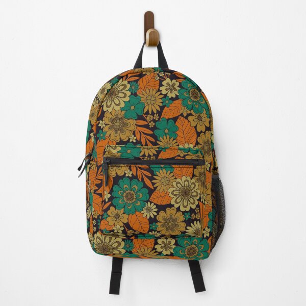 Item preview, Dark Teal & Orange Floral designed and sold by somecallmebeth.