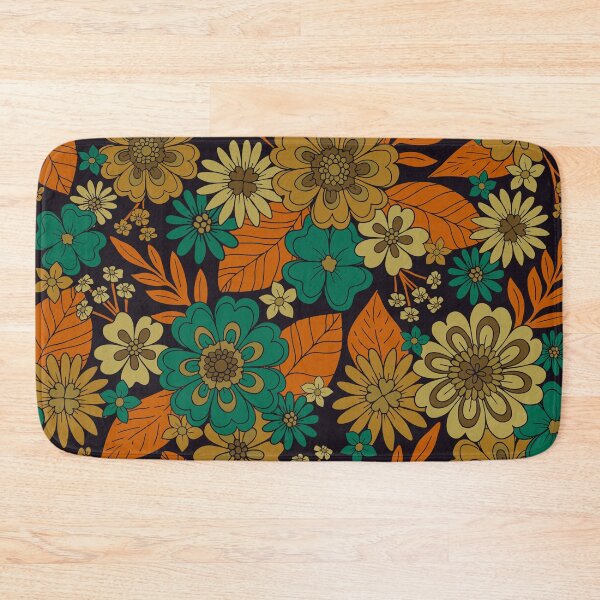 Item preview, Dark Teal & Orange Floral designed and sold by somecallmebeth.