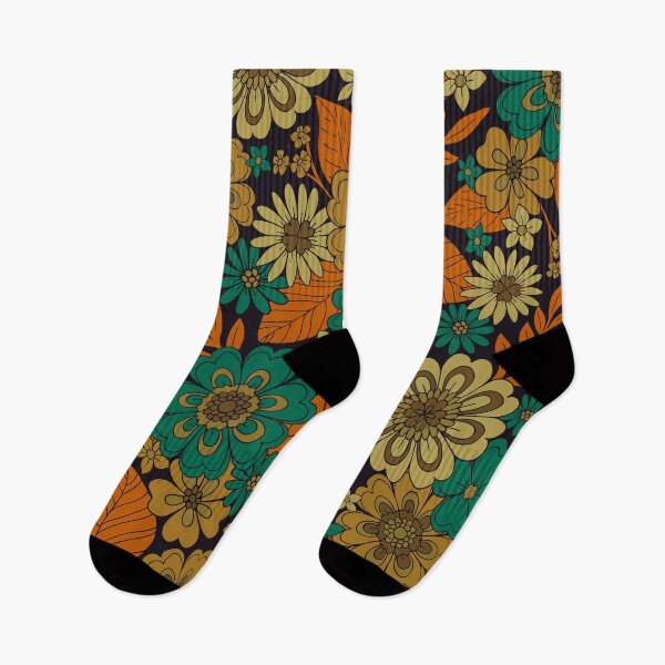 Item preview, Dark Teal & Orange Floral designed and sold by somecallmebeth.
