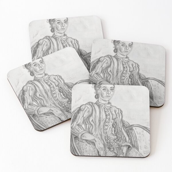 Item preview, La Mousme, Sitting art study Vincent Van Gogh designed and sold by CrossDrops.