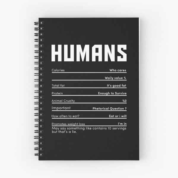 Item preview, humans nutrition facts for animal lovers  designed and sold by HMMOUCH.