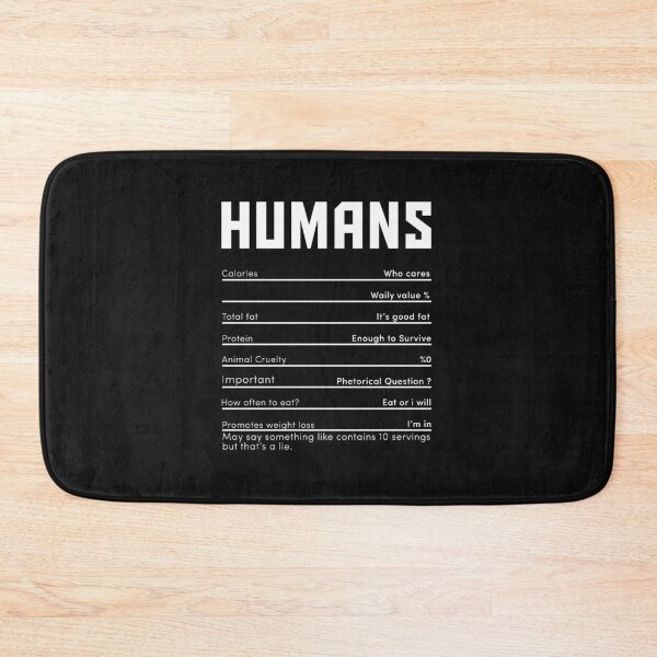 Item preview, humans nutrition facts for animal lovers  designed and sold by HMMOUCH.