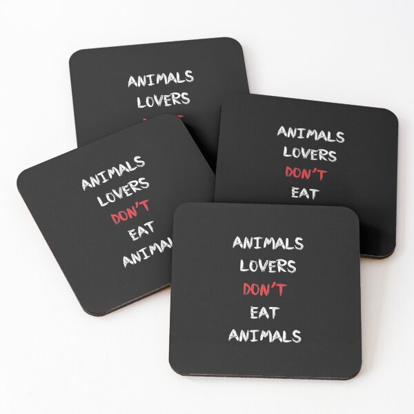 Item preview, animal lovers don't eat animals designed and sold by HMMOUCH.