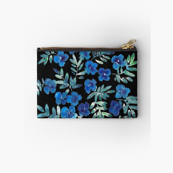 Item preview, Blue and Green Flowers Pattern designed and sold by María Casas Watercolour Designs.