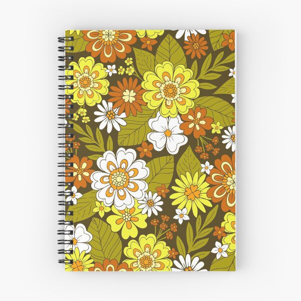 Item preview, Retro Flower Power 1970s Hippie Floral designed and sold by somecallmebeth.