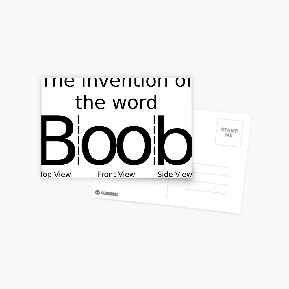 Invention Word Boob Top View Front Stock Vector (Royalty Free) 2187801131