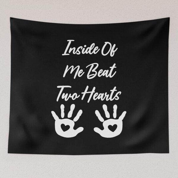 Item preview, Inside Of Me Beat Two Hearts Pregnancy Happiness Family designed and sold by Paulina Vanlife.
