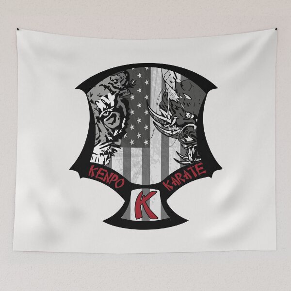 Item preview, Kenpo Karate Patch American Flag Tiger and Dragon  designed and sold by MasterKlaw.