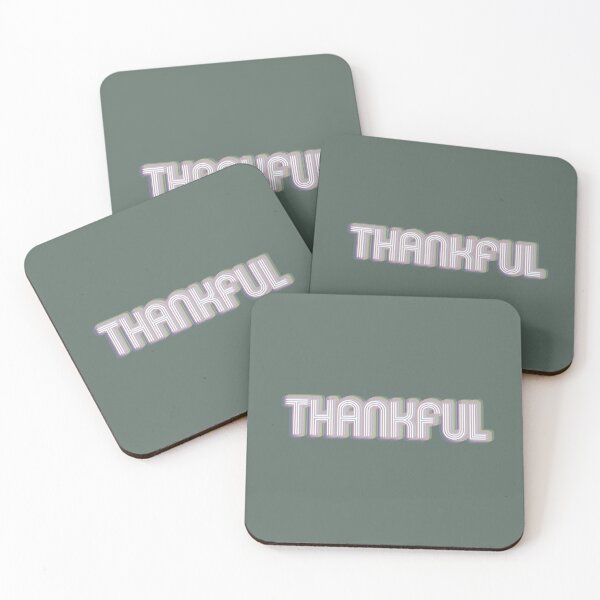 Item preview, Thankful - Glowing Message of Gratitude - Funny Cute 2020 designed and sold by Dorkification.