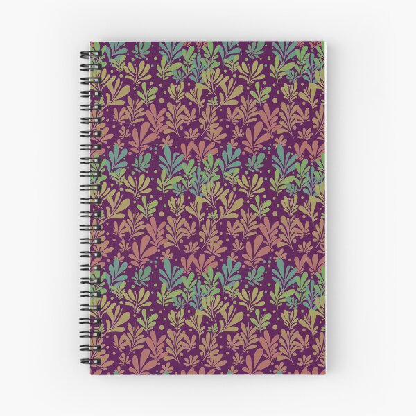 Item preview, Purple Leaf pattern on dark background  designed and sold by malrog.