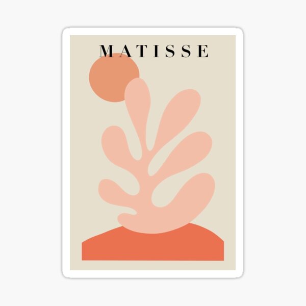 Item preview, Henri Matisse - Paper Cut-Out Plants in Pink designed and sold by PremaWarde.
