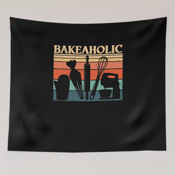 Item preview, Retro Bakeaholic Vintage Baker Gift Baking designed and sold by jeffded.