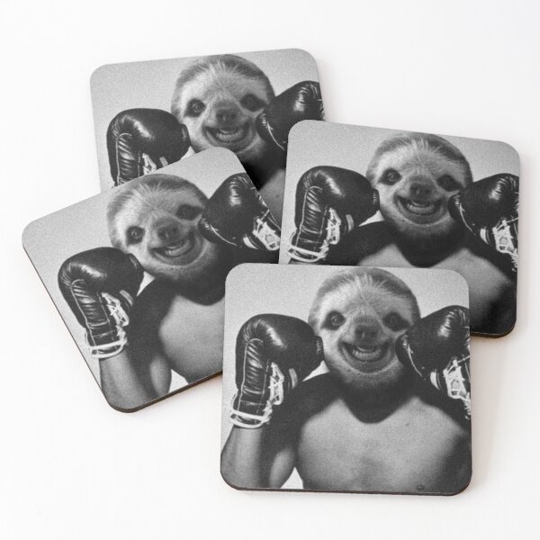 Item preview, Photo of the hero boxing sloths Muhammad Ali designed and sold by Africanob.