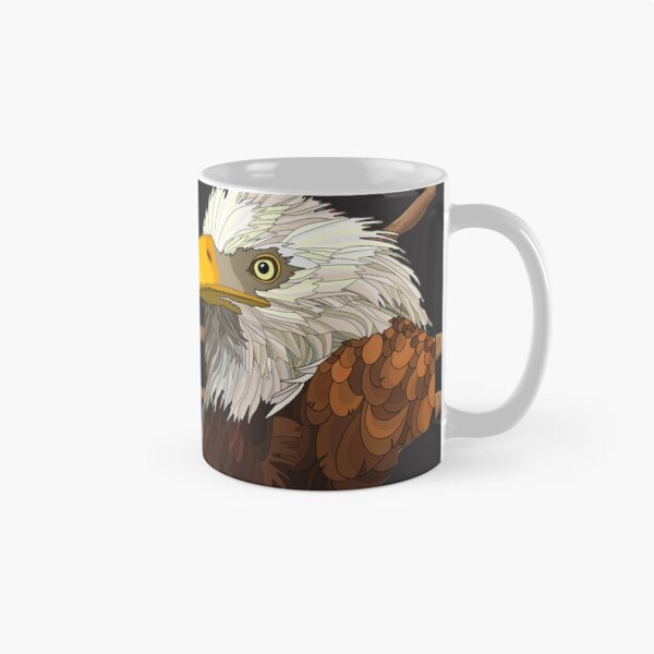 Item preview, eagle under observation. designed and sold by Karine Dupras.