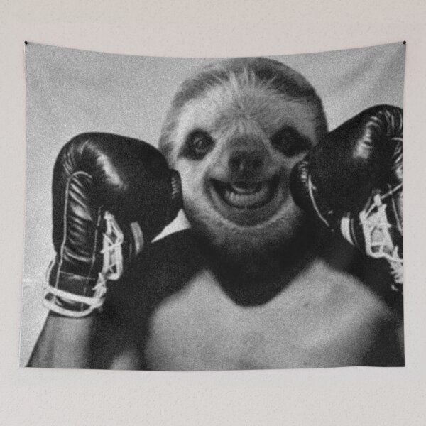 Item preview, Photo of the hero boxing sloths Muhammad Ali designed and sold by Africanob.