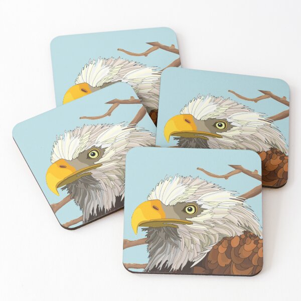 Item preview, eagle under observation. designed and sold by Karine Dupras.