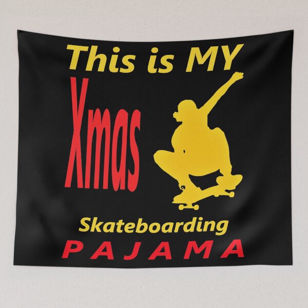 Item preview, This Is My Christmas Skateboarding Pajama designed and sold by TeesFashion.