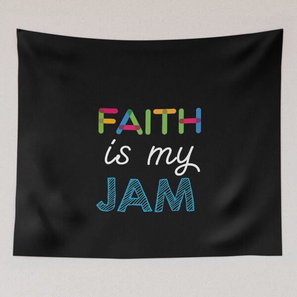 Item preview, Faith is my Jam. Funny Faith Design designed and sold by Custom365.