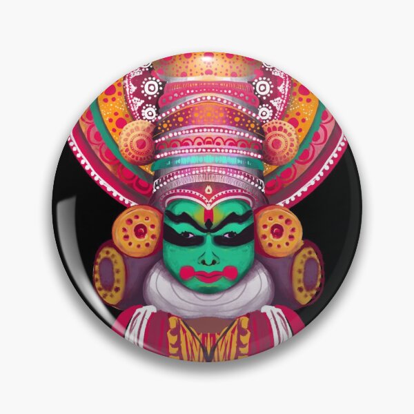 Item preview, Kathakali Stickers - Green designed and sold by iraaart.