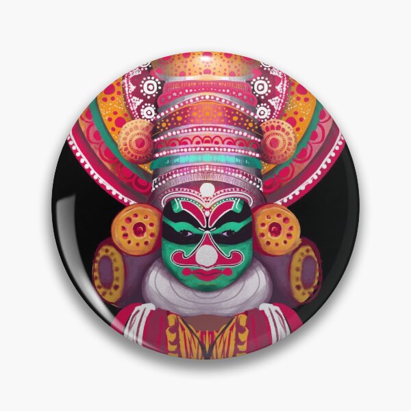 Item preview, Kathakali Stickers - Green Variation designed and sold by iraaart.