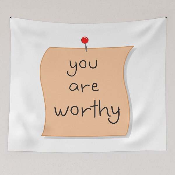 Item preview, You Are Worthy designed and sold by PridePositivity.