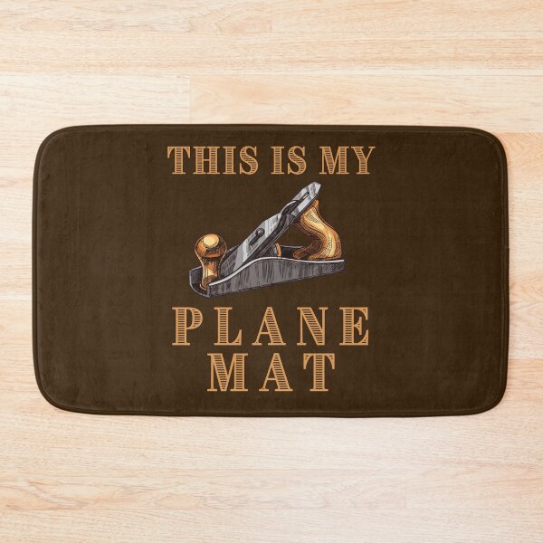 Item preview, This is My Plane Mat - Funny Wood Plane Design designed and sold by Adonalyn.