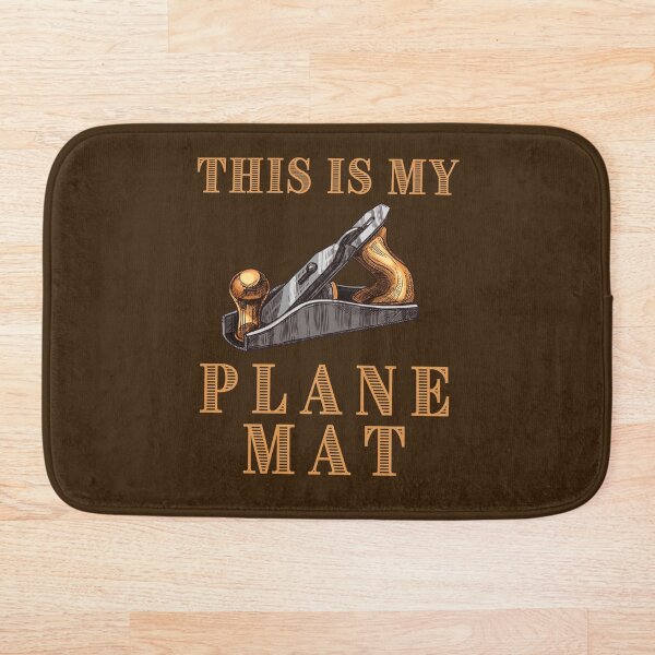 Item preview, This is My Plane Mat - Funny Wood Plane Design designed and sold by Adonalyn.