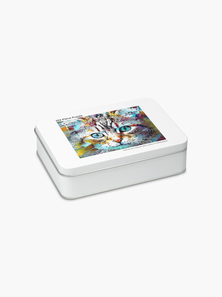 Alternate view of Abstractions of abstract abstraction of cat Jigsaw Puzzle