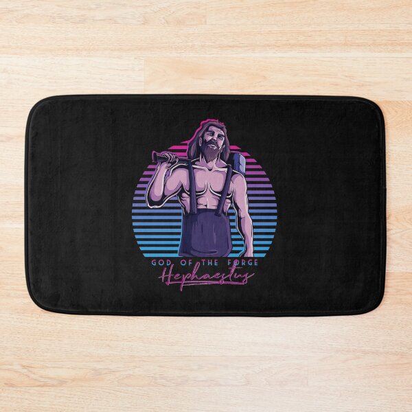 Item preview, Hephaestus God of the Forge Blacksmith Greek Mythology 80s Neon Retro designed and sold by MintedFresh.