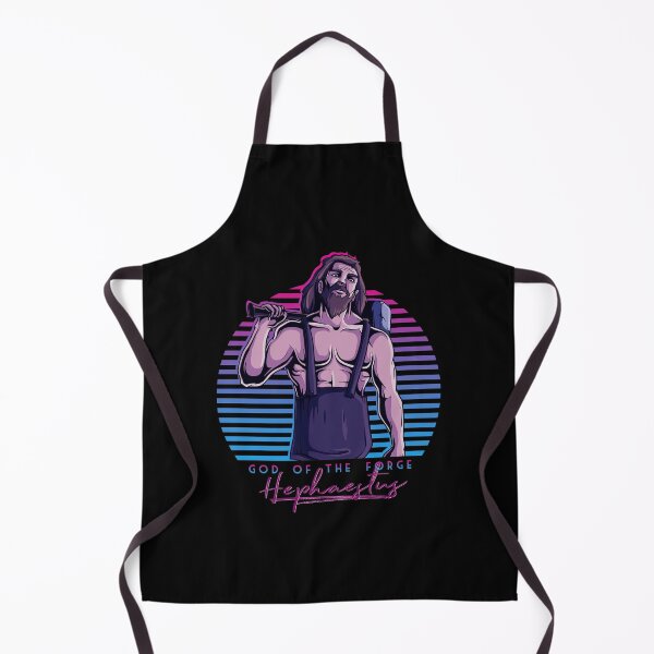Item preview, Hephaestus God of the Forge Blacksmith Greek Mythology 80s Neon Retro designed and sold by MintedFresh.