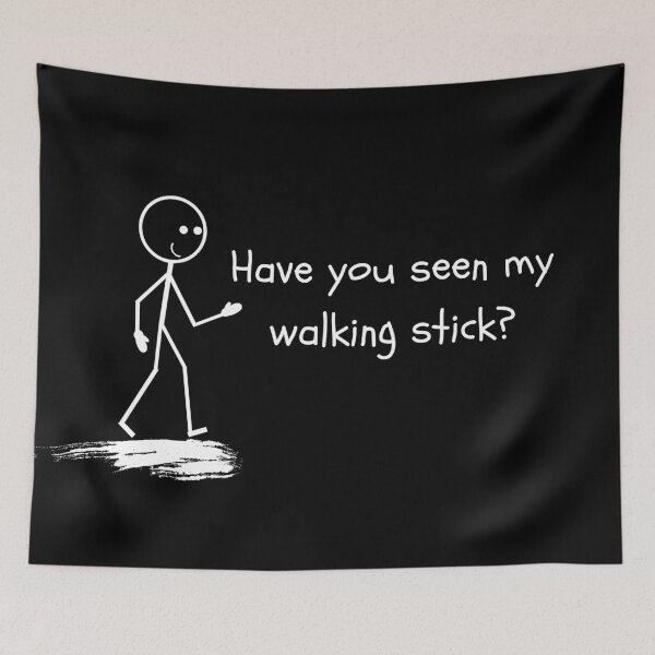 Item preview, Walking Stick - Stick Figure Humour designed and sold by CheckOutOz.