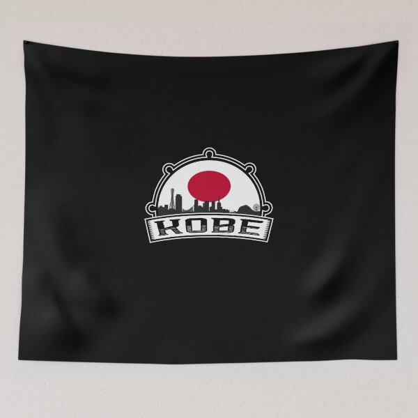 Artikelvorschau, Kobe Japan Skyline Travel Souvenir Japanese Flag entworfen und verkauft von TeeHome.