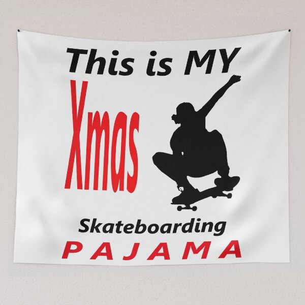 Item preview, This Is My Christmas Skateboarding Pajama designed and sold by TeesFashion.