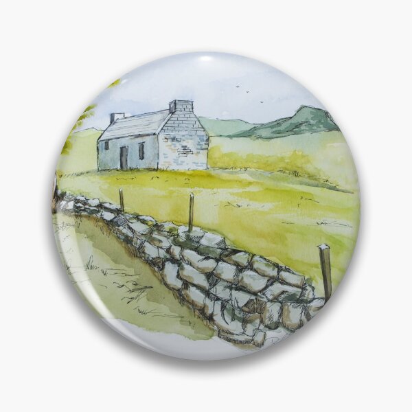 Item preview, Watercolour Painting - Stone Hut designed and sold by OzzieClothingC0.