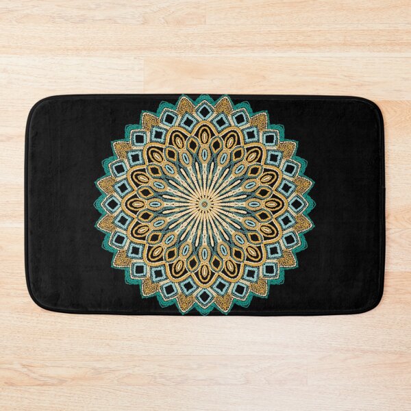 Item preview, Teal and Gold Mandala designed and sold by Kristi Duggins.