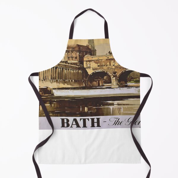 Item preview, retro classic Bath Gerorgian City poster designed and sold by CorasPosters.