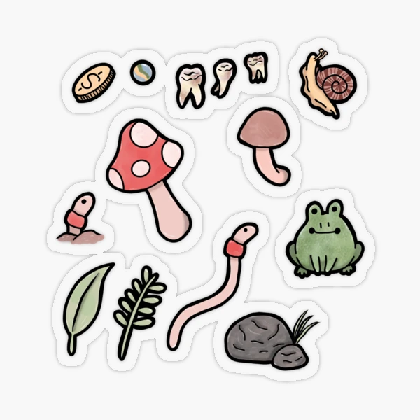 Badger Cottagecore Stickers | Plant Stickers, Planner Stickers, Journal  Stickers, Cute Stickers Pack