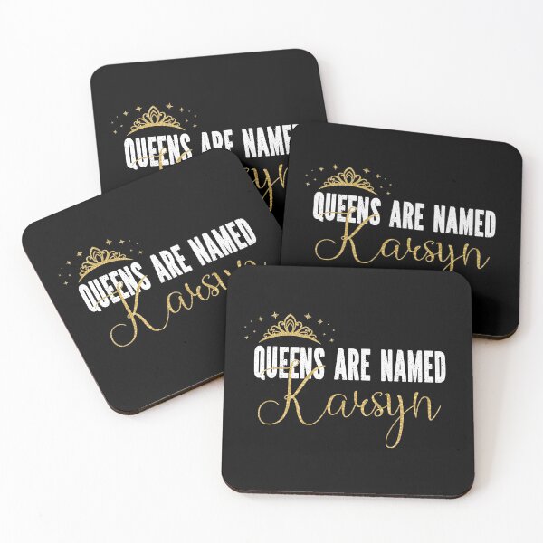 Item preview, Queens Are Named Karsyn Personalized First Name Girl print designed and sold by Grabitees.