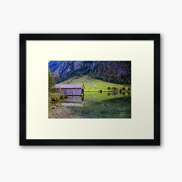 Item preview, Konigsee Boathouse Reflection designed and sold by JPfeiffer Pfotos.