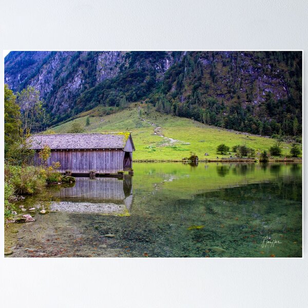 Item preview, Konigsee Boathouse Reflection designed and sold by JPfeiffer Pfotos.