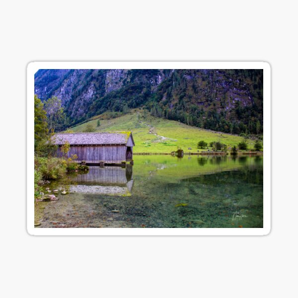 Item preview, Konigsee Boathouse Reflection designed and sold by JPfeiffer Pfotos.