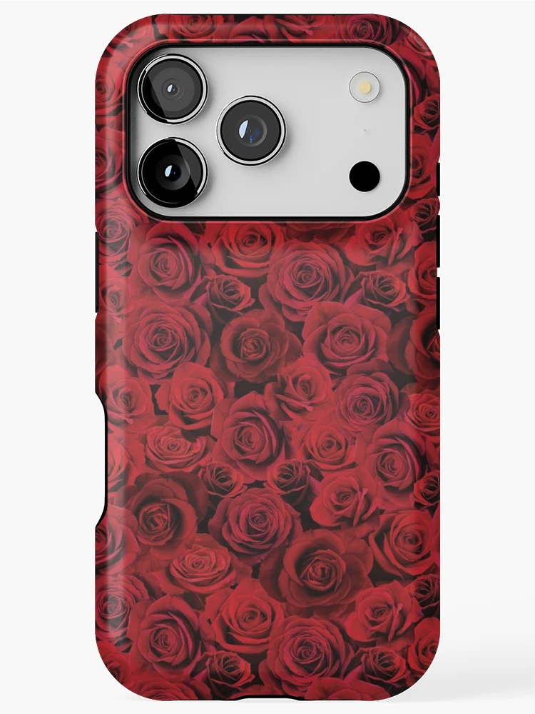 Thumbnail 1 of 4, iPhone Case, Seamless Roses designed and sold by ScribbledToad.