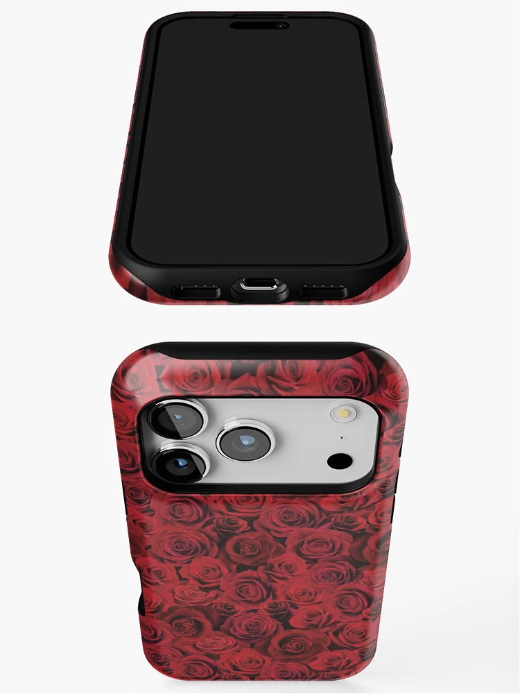 Thumbnail 3 of 4, iPhone Case, Seamless Roses designed and sold by ScribbledToad.