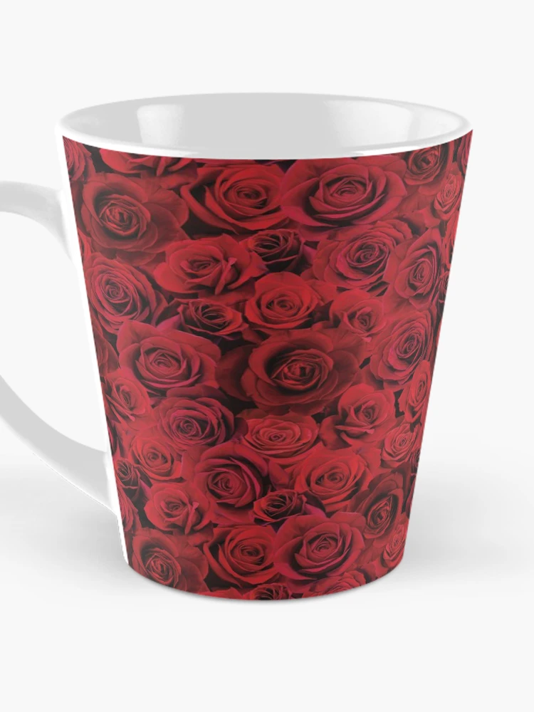 Thumbnail 3 of 4, Coffee Mug, Seamless Roses designed and sold by ScribbledToad.