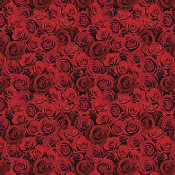Artwork thumbnail, Seamless Roses by ScribbledToad