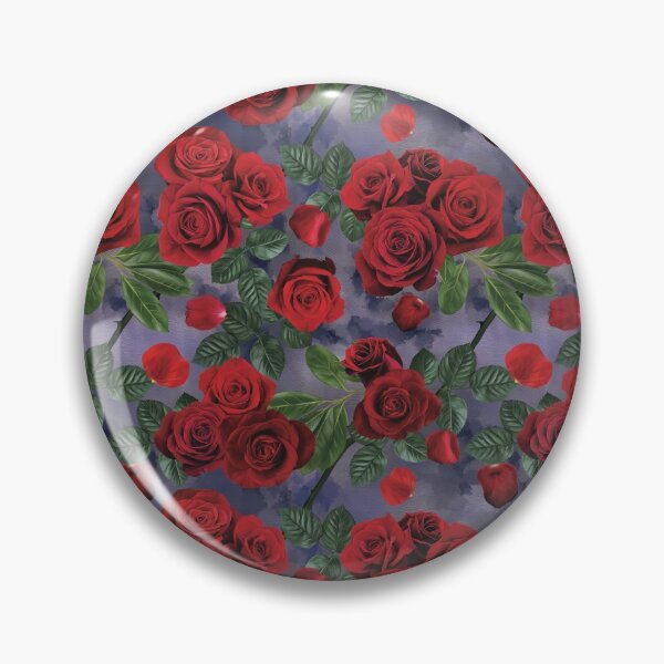 Item preview, Seamless Roses on Blue designed and sold by ScribbledToad.