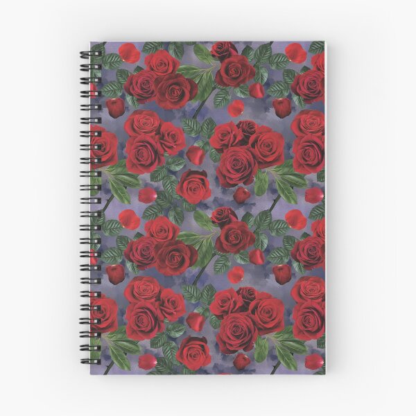 Item preview, Seamless Roses on Blue designed and sold by ScribbledToad.
